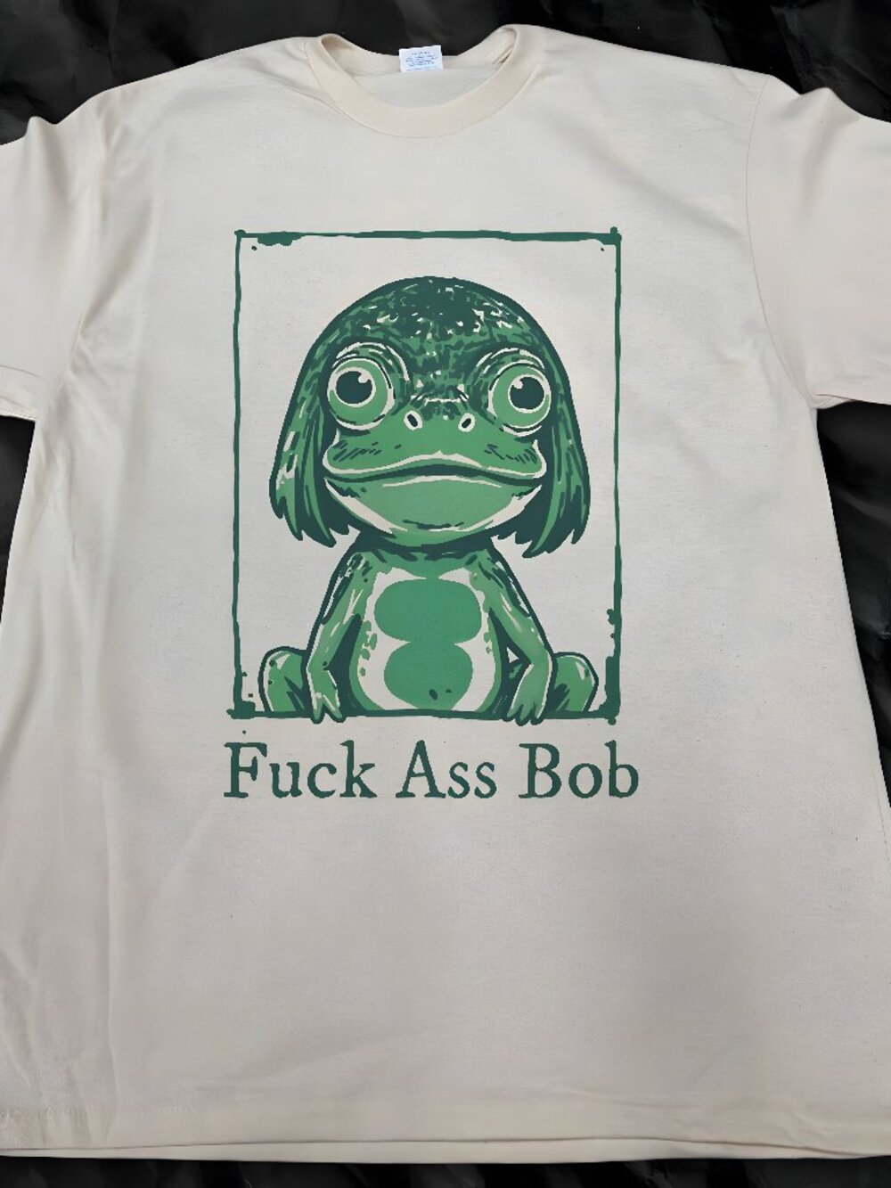 VINTAGE STYLE BOB TEE White printed T-shirt for both men and women